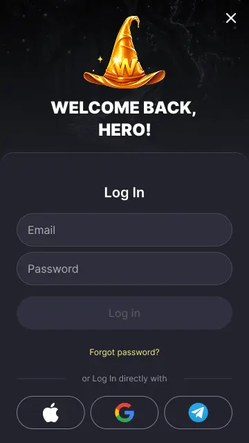 Winhero Casino – log ind på din konto for at starte KYC verifikation
